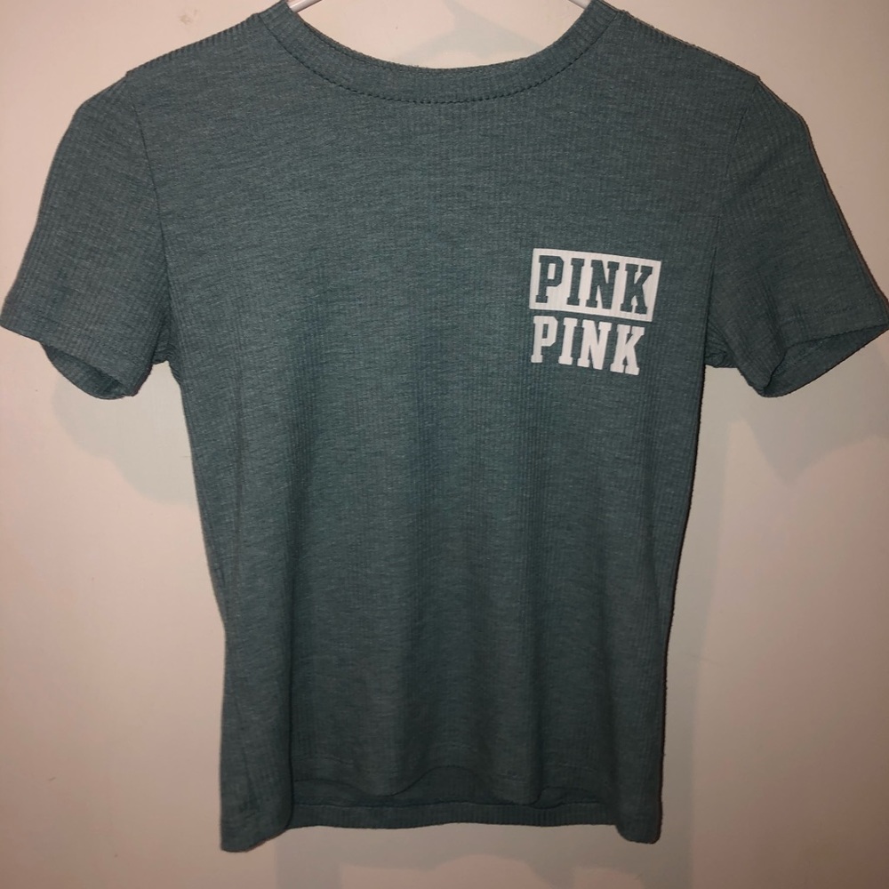 PINK Victoria’s Secret Women’s XS Teal Crop Top